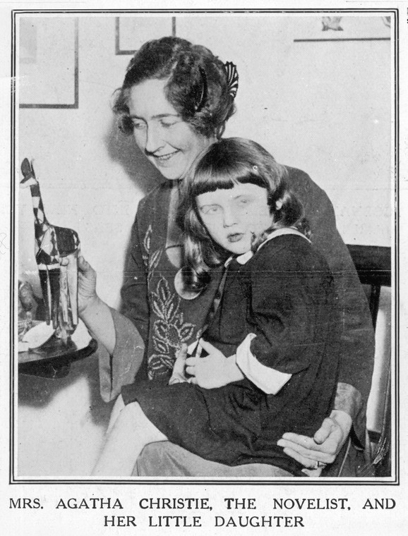 Agatha Christie z córką w 1926 r.
