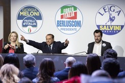 'La Repubblica': Meloni przeciwko Putinowi, Berlusconi i Salvini milczą