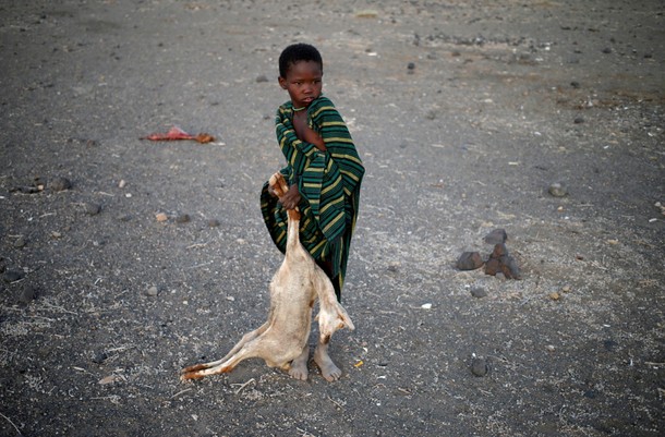 The Wider Image: Drought-hit Kenyans burn animal carcasses