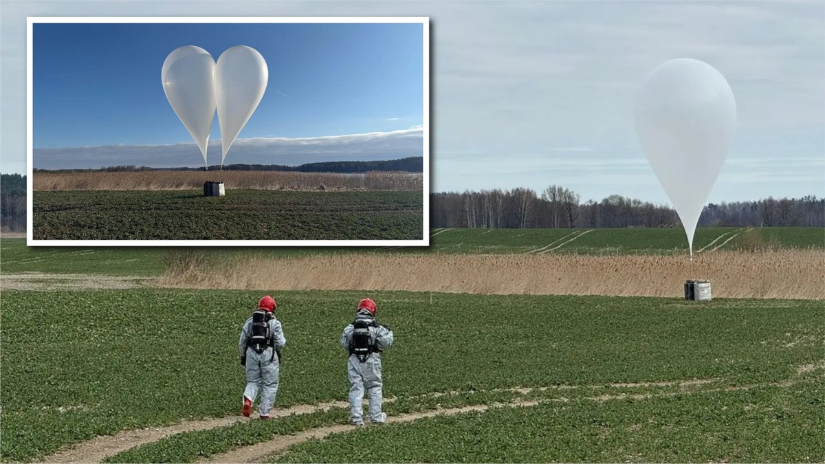 Nalot balonów na Polskę. Policja apeluje: mogą stanowić realne zagrożenie