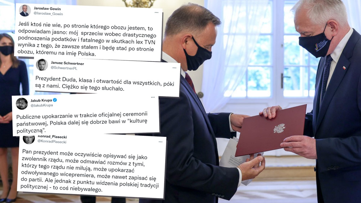 Andrzej Duda publicznie odmówił Jarosławowi Gowinowi. W sieci zawrzało