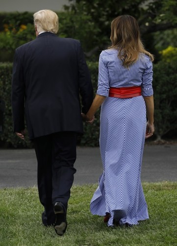 Melania i Donald Trumpowie
