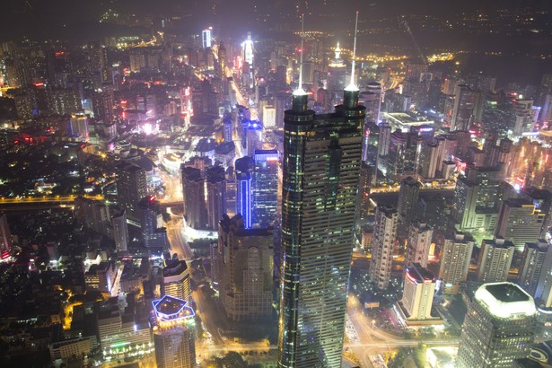 Shenzhen nocą, Chiny