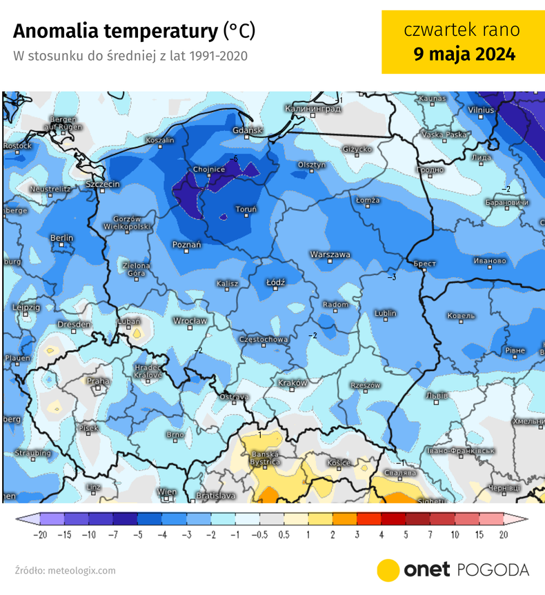 Nadchodzą temperatury niższe od normy