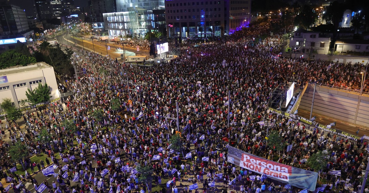 Protestas masivas en Israel.  Más de 100.000 personas salieron a las calles