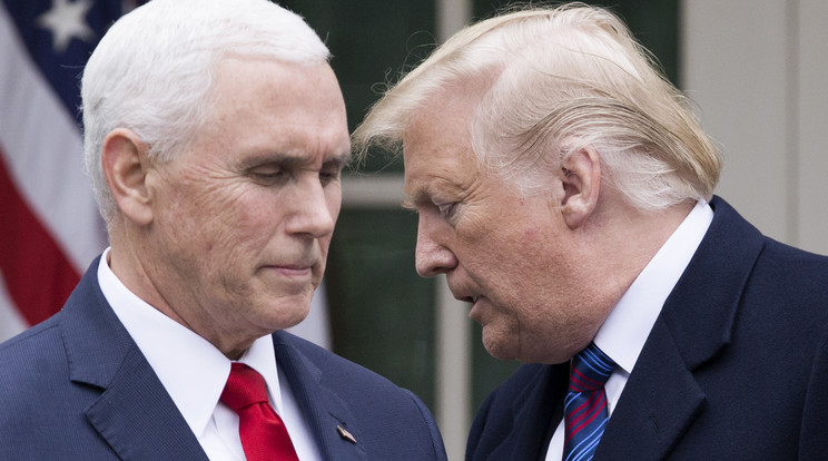 Mike Pence és Donald Trump közel négy évig vállvetve küzdöttek, az utolsó hónapokban aztán elmérgesedett köztük a helyzet / Fotó: EPA/MICHAEL REYNOLDS