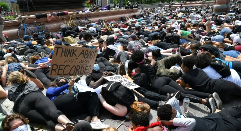 The death of George Floyd has sparked nationwide protests, including this one in Washington near the US Capitol on June 3, 2020