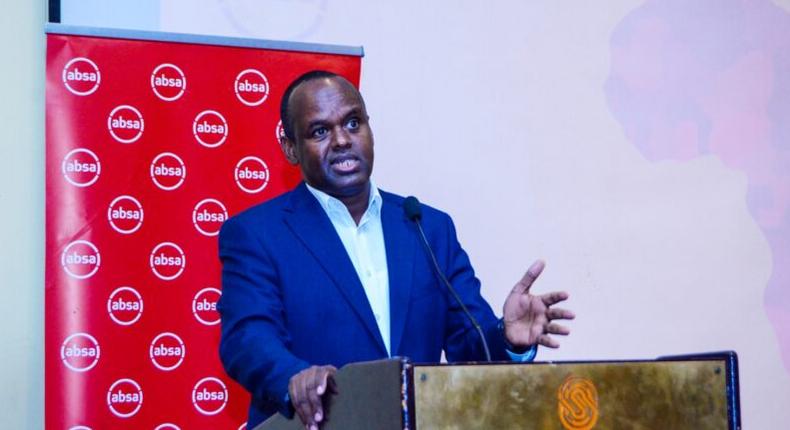 Absa Kenya CEO Abdi Mohamed speaks during a past function