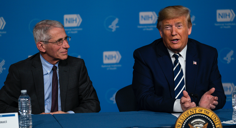 Donald Trump, Dr. Anthony Fauci, coronavirus