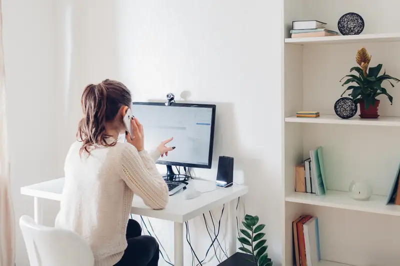 Ważne, aby podczas home office wyznaczyć strefę na pracę