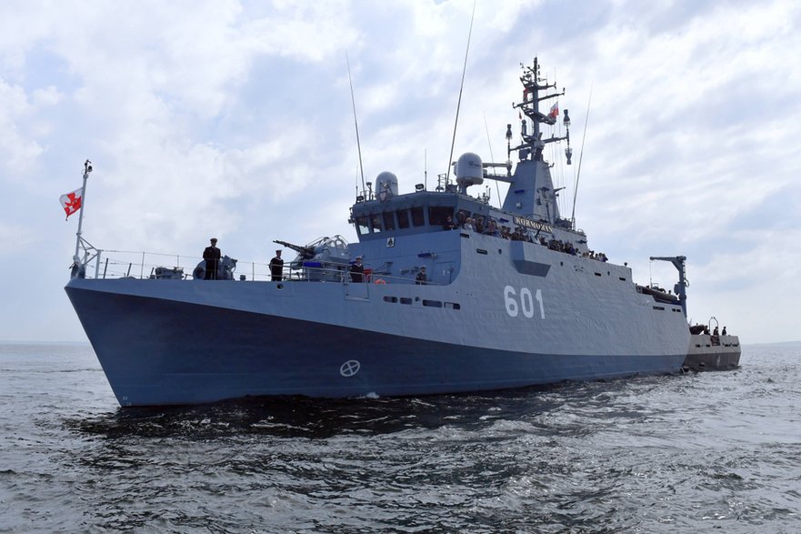 ORP Kormoran wyposażony m.in. w drona Hugin 1000RM