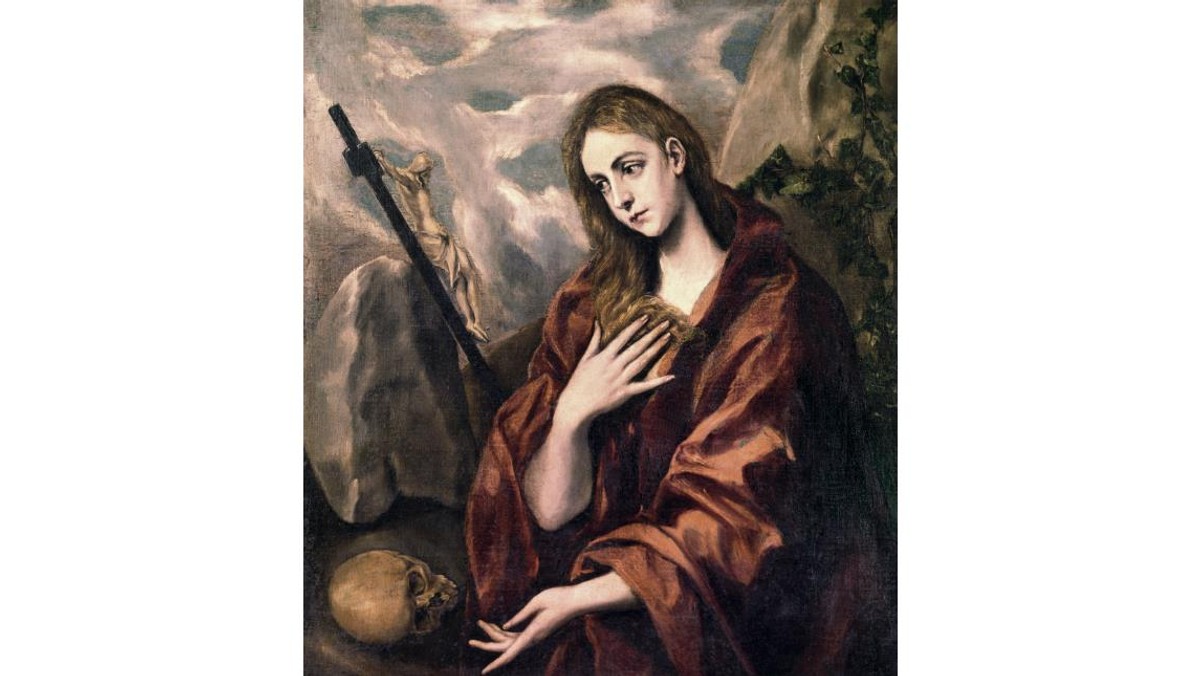 „Św. Maria Magdalena podczas modlitwy, El Greco (1541-1614).