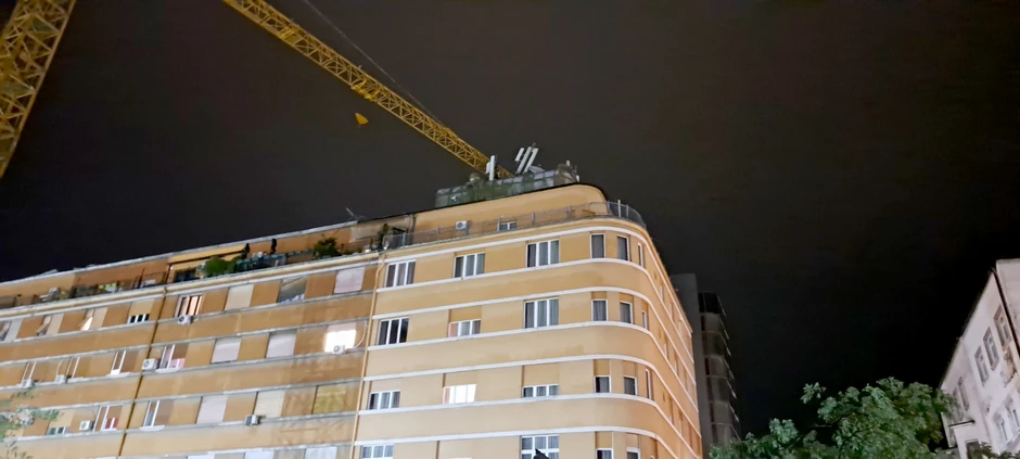 Oboreni kranovi u Novom Sadu