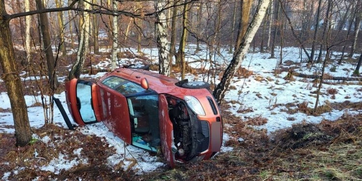 Wypadek w Rybniku. Ucierpiała dwójka dziecka. 