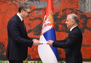 Aleksandar Vučić i ambasador Libanа Jusef Žabr