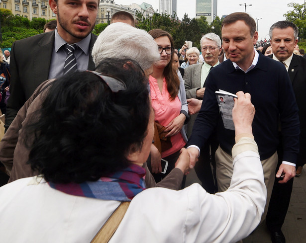 Andrzej Duda spotkał się z Warszawiakami