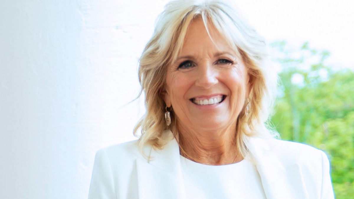 Jill Biden na spotkaniu z królową Ranią