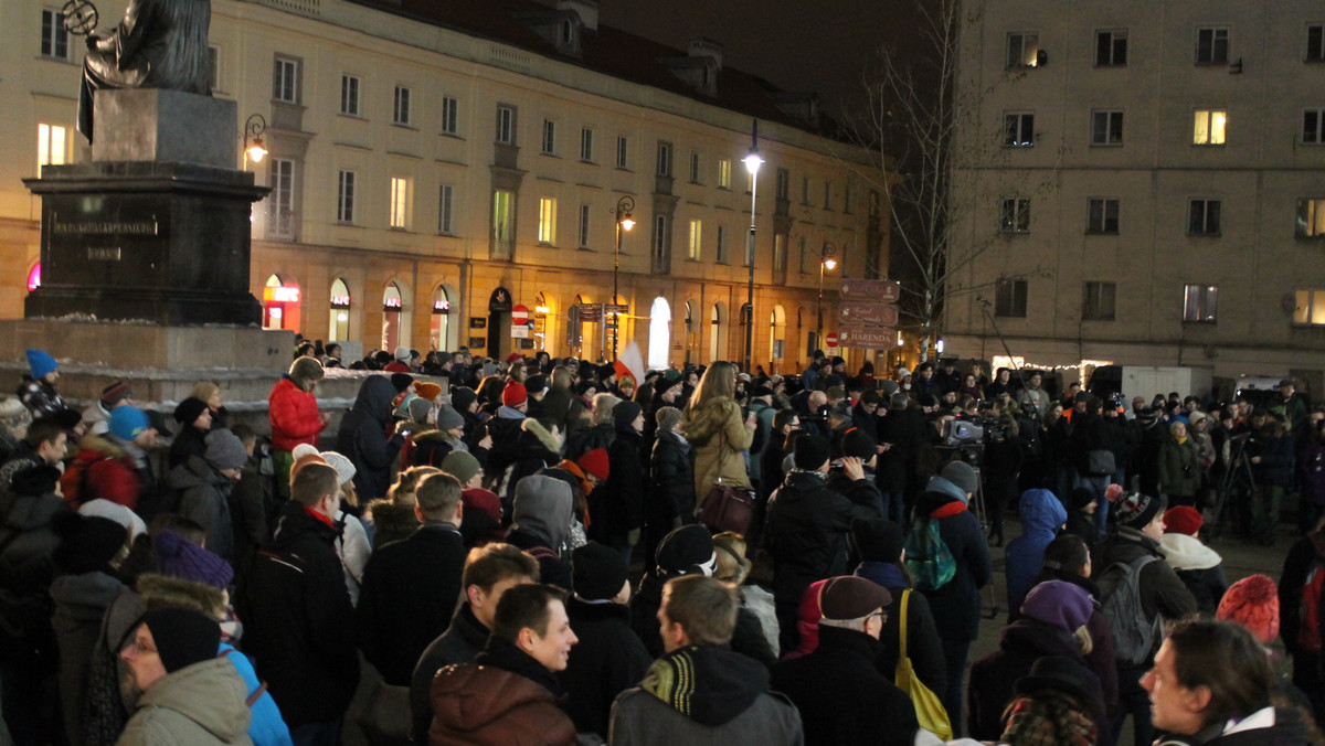 Protest studentów w Warszawie. "Chcę żyć w państwie, w którym czuję się dobrze"