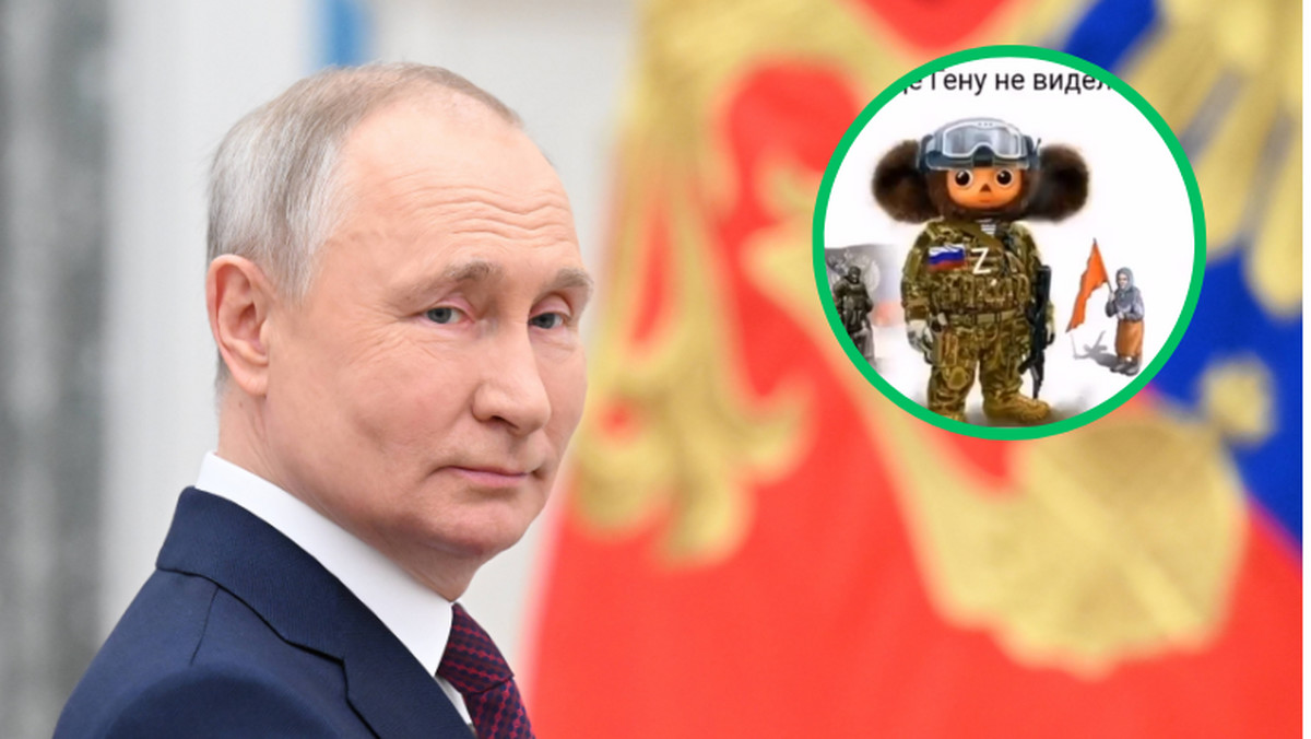 Inwazja Rosji na Ukrainę. Putin "posyła do boju" słynną postać z kreskówki
