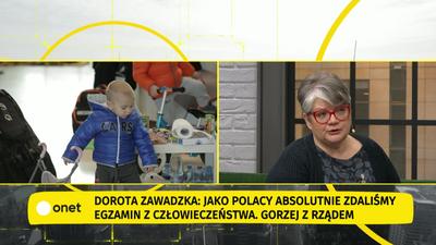 Wojna w Ukrainie. Zawadzka: Na Torwarze dzięki Warszawiakom, wolontariuszom jest wszystko 