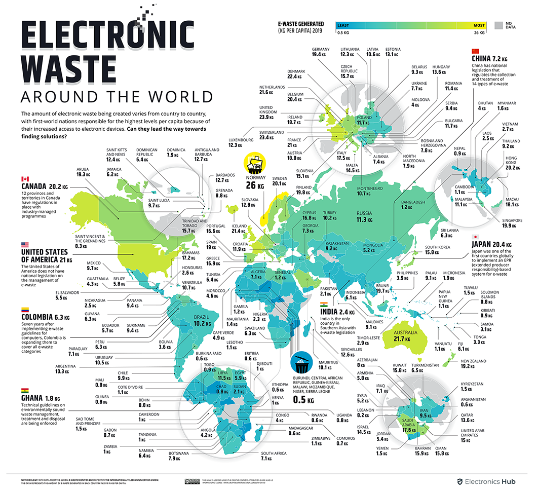 REVEALED Which African countries produce the most electronics waste