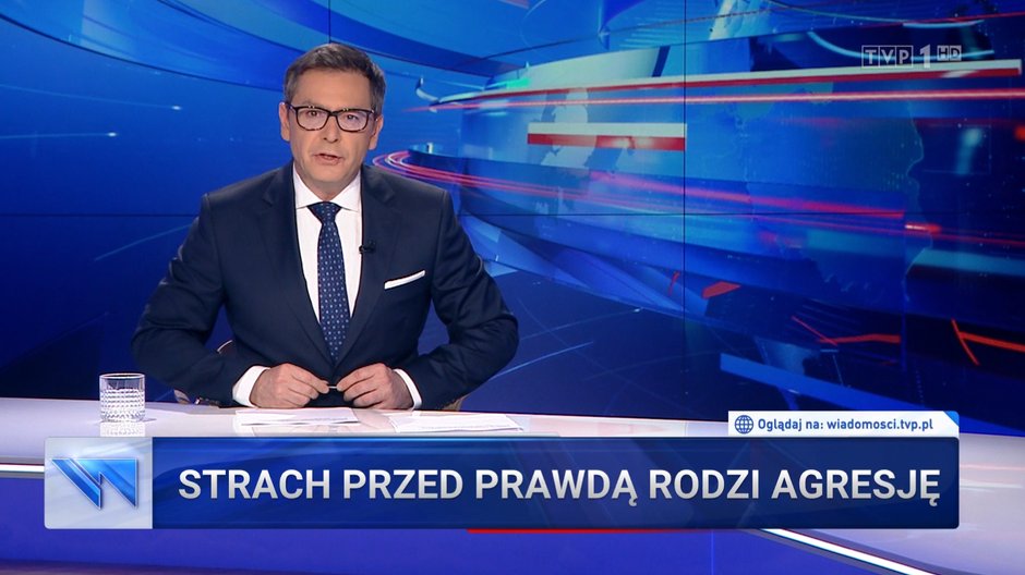 "Wiadomości" TVP o lex Tusk (screen)