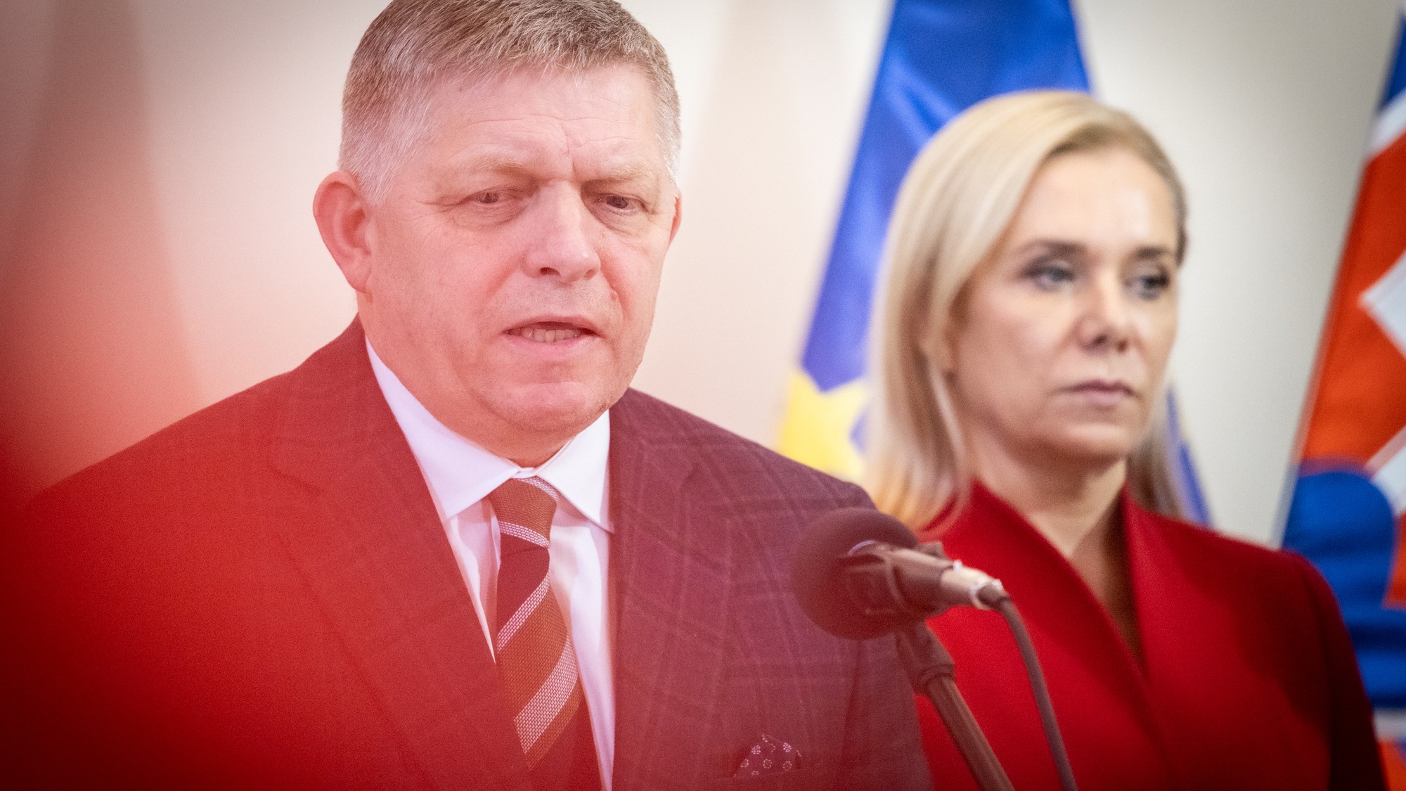 Robert Fico a Denisa Saková