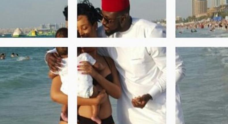 Elikem and Pokello share first photo of daughter