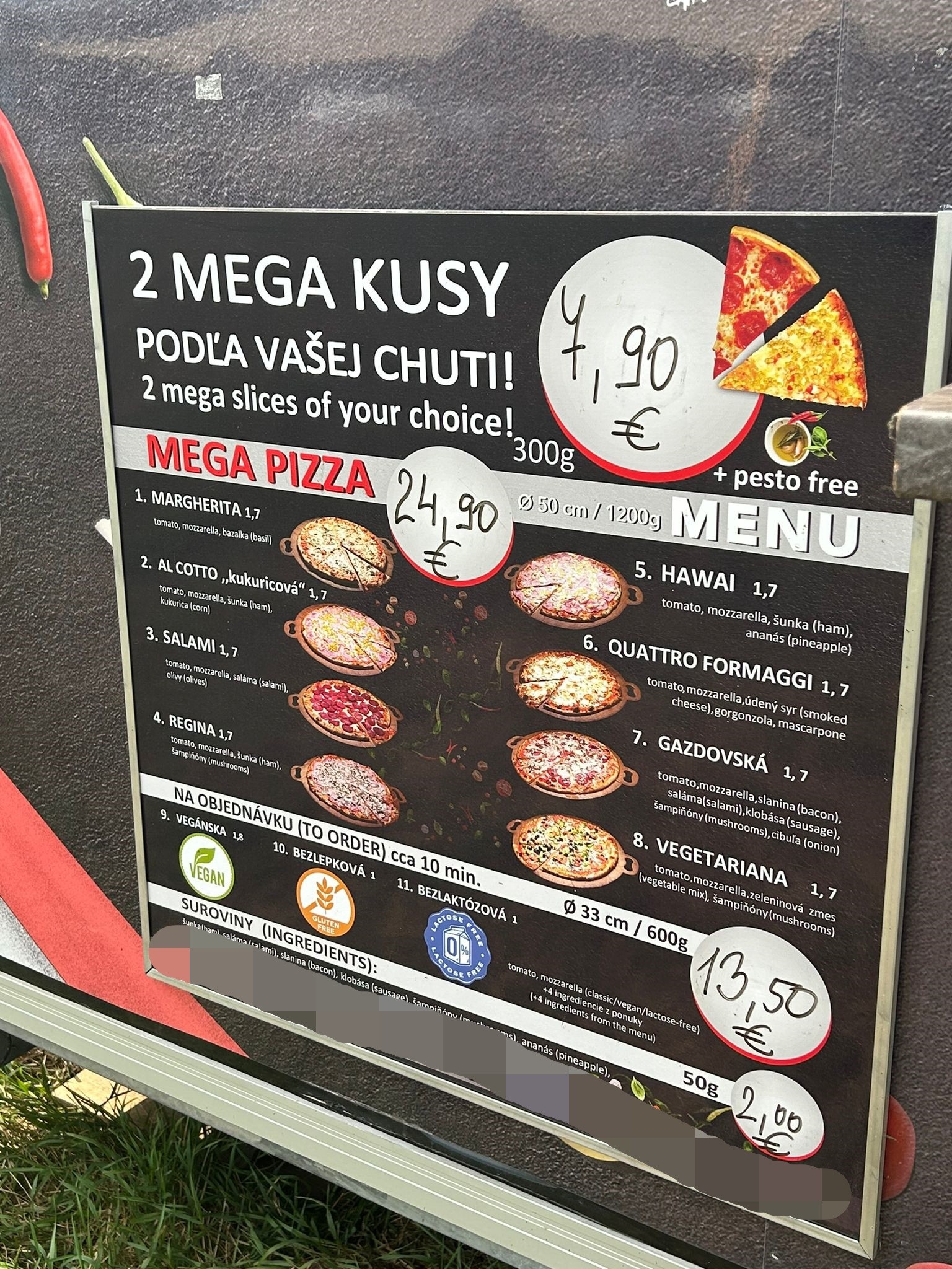 Ceny jedál a nápojov na festivale Pohoda.