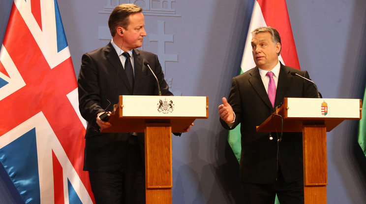 Orbán Viktor és David Cameron közös sajtótájékoztatót tartott/Fotó: Isza Ferenc