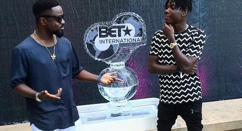 Sarkodie and Stonebwoy at LA for 2015 BET Awards event