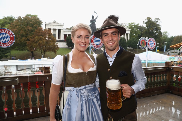 Philipp Lahm z żoną