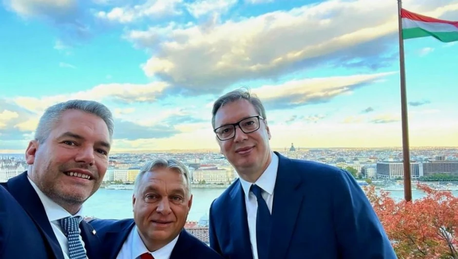 Aleksandar Vučić, Viktor Orban i Karl Nehamer