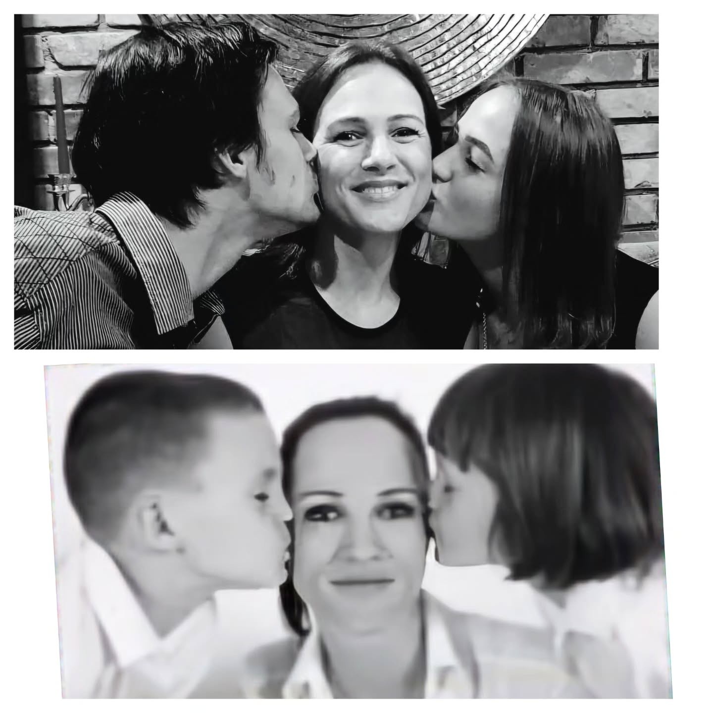 Adriana Kneissl so synom Jurajom a dcérou Luciou. 