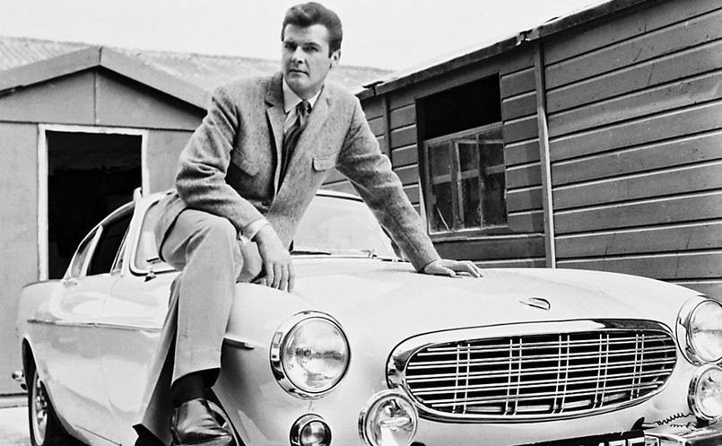 Volvo P1800 i Roger Moore jako Święty