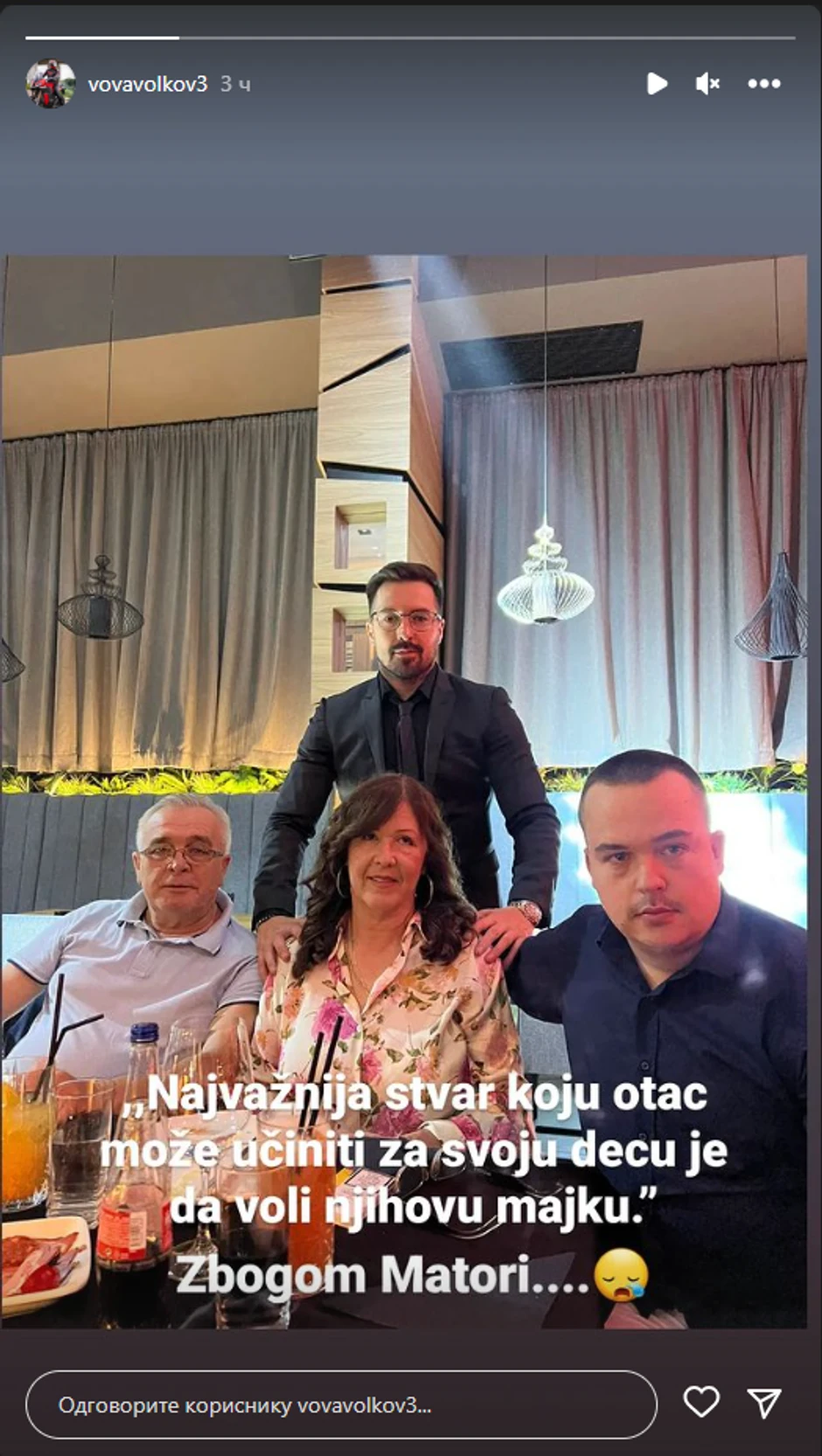 Vladimir Volkov se oprostio od oca