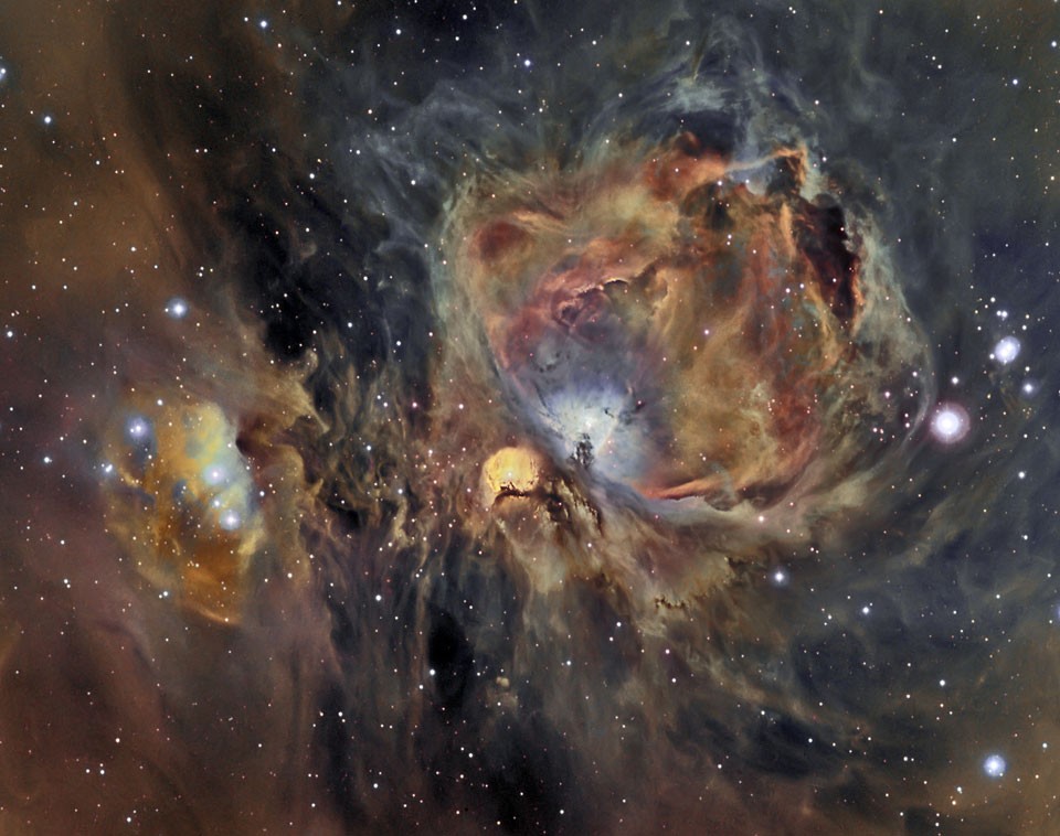 Orion Nebula in Oxygen, Hydrogen and Sulfur