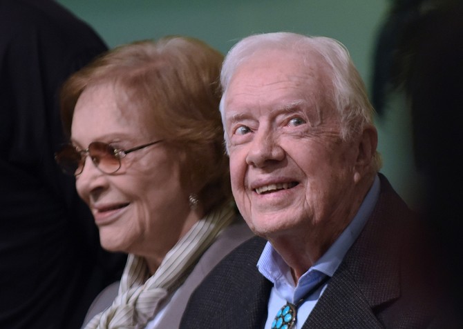Džimi Kartner sa suprugom Rozalin Karter