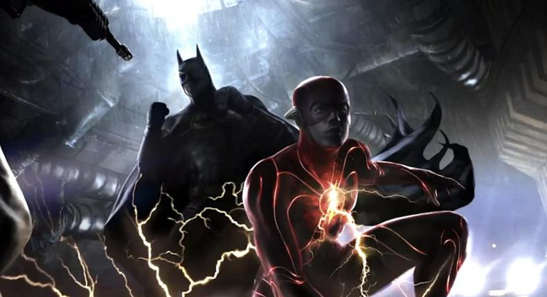 Flash concept art teases the return of Michael Keaton's Batman.