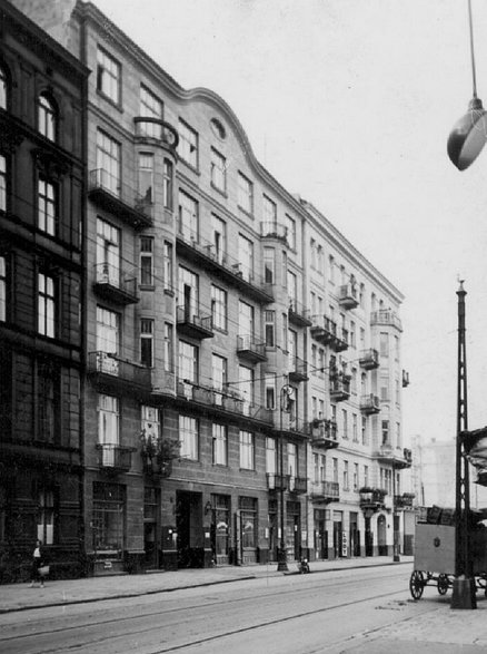 Kamienice przy ul. Złotej w 1937  (Archiwum Państwowe w Warszawie)