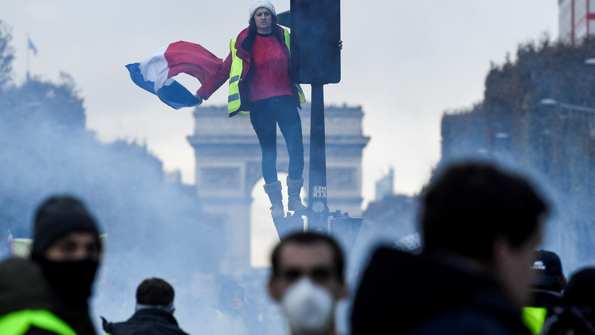 Protesty żółtych kamizelek w Paryżu