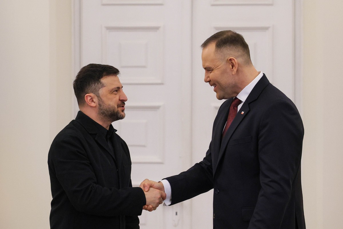 Wołodymyr Zełenski i Karol Nawrocki