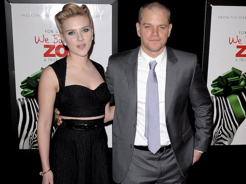 Matt Damon i Scarlett Johansson na premierze "Kupiliśmy zoo"