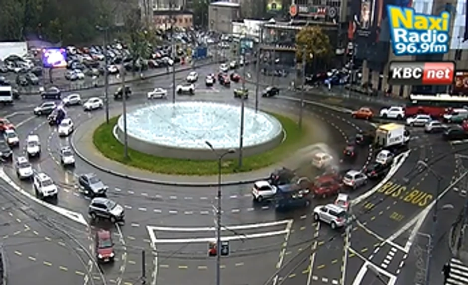 Kružni tok Slavija: Povećan broj vozila 