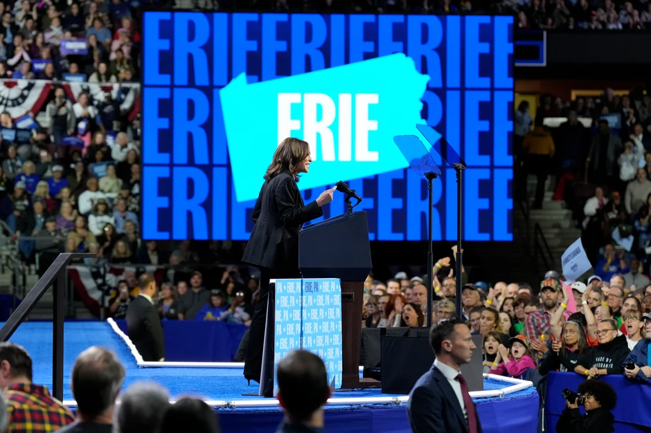 Kamala Haris na skupu u Iriju, Pensilvanija 14. oktobra