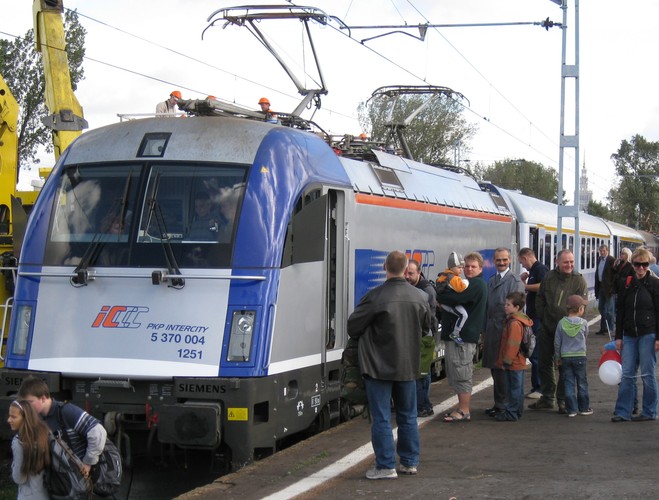 Lokomotywa Siemens spółki PKP Intercity, Dni Transportu Publicznego 2010 zdj. Stowarzyszenie Miłośników Komunikacji Szynowej