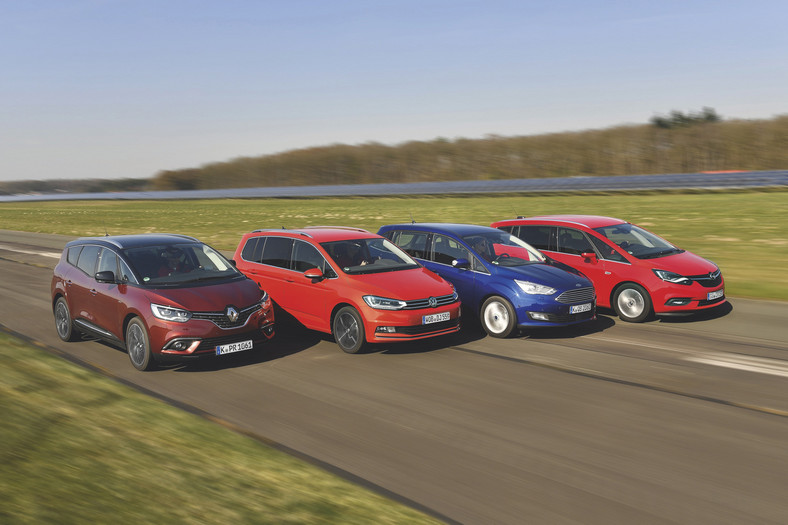 Porównanie: Ford Grand C-Max, Opel Zafira, Renault Grand Scenic, Volkswagen Touran