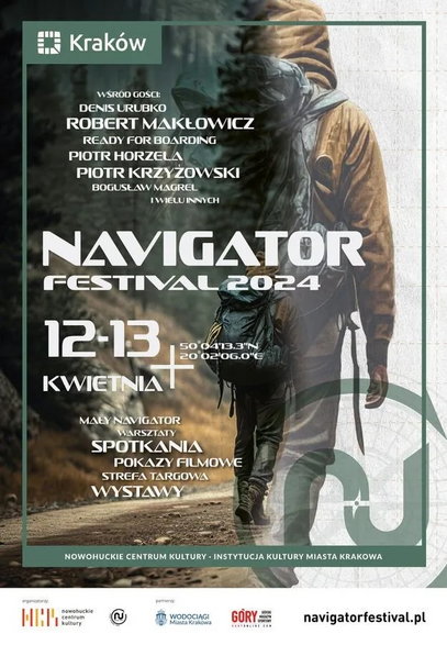 Plakat promujący Navigator Festival 2024 w Krakowie