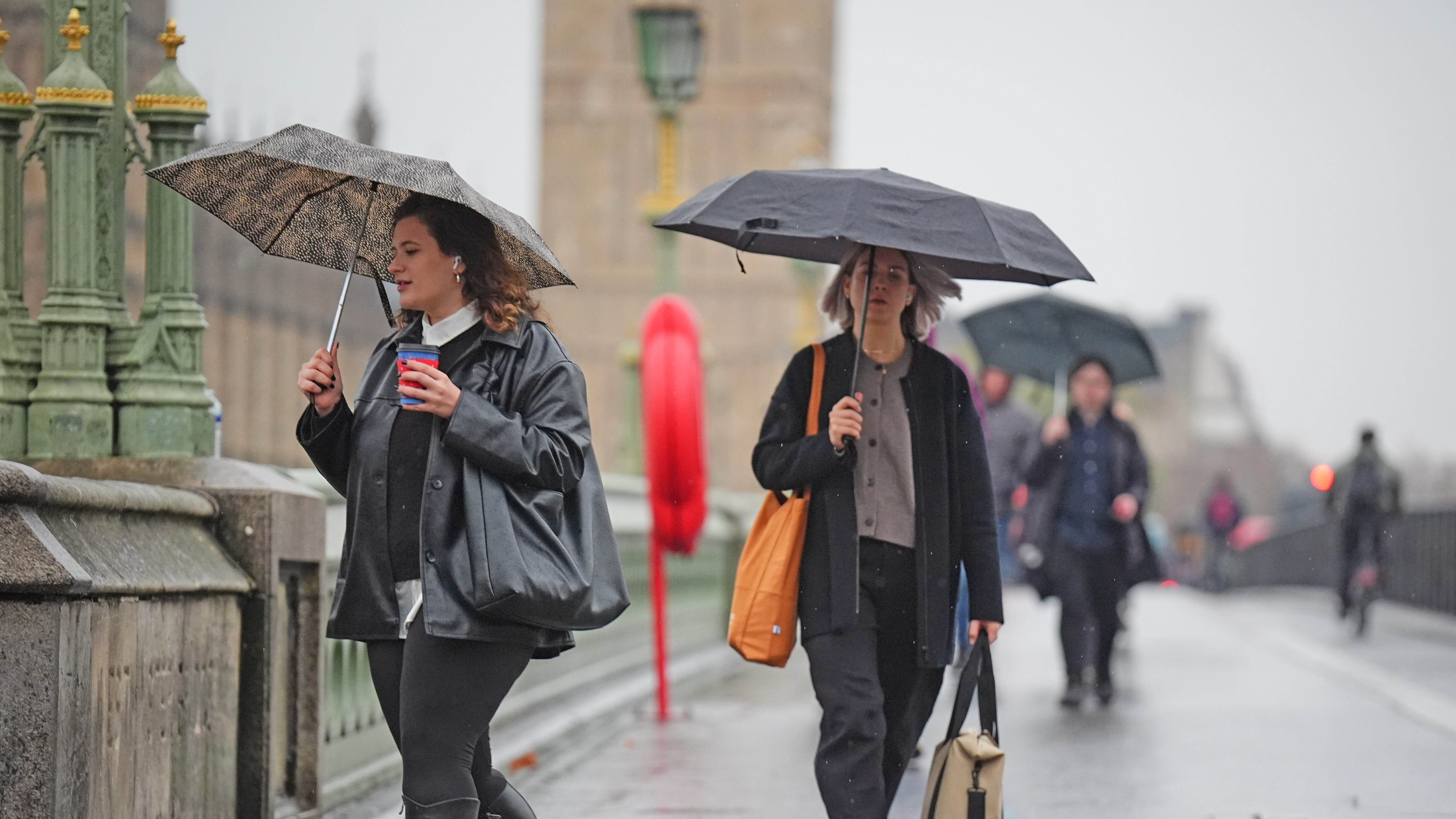 Amber 'danger to life' warning as Storm Claudia dumps month's rain today