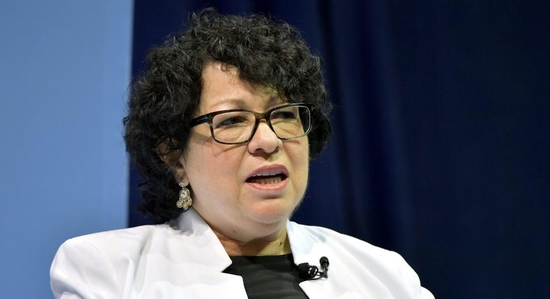 U.S. Supreme Court Justice Sonia Sotomayor speaks at Tufts University on September 12, 2019 in Boston, Massachusetts.